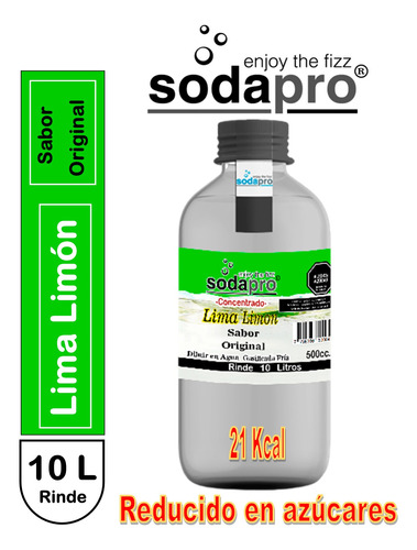 Sodapro Jarabe Concentrado Sabor Lima Limón Bot. X 500cc.