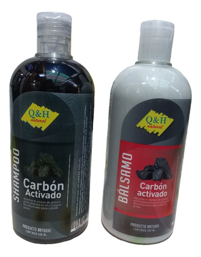 Pack Shampoo Y Balsamo De Carbon  (elimina Exceso De Grasa)