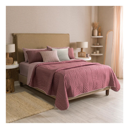 Edredon Fresco Ligero Individual Doble Vista Blush Vianney