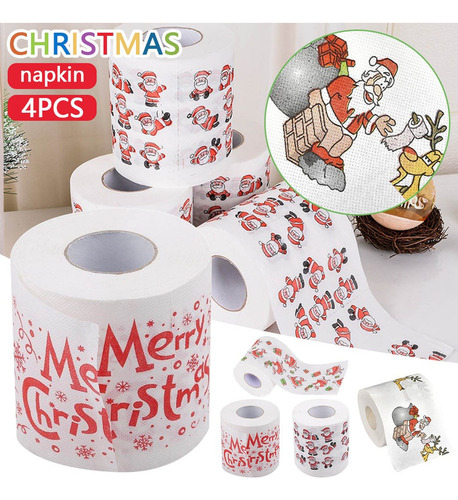 Servilleta De Papel En Rollo De Navidad En T, Papel De Color
