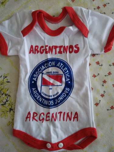 Body Bebé Estampado Argentinos Juniors Exclusivo