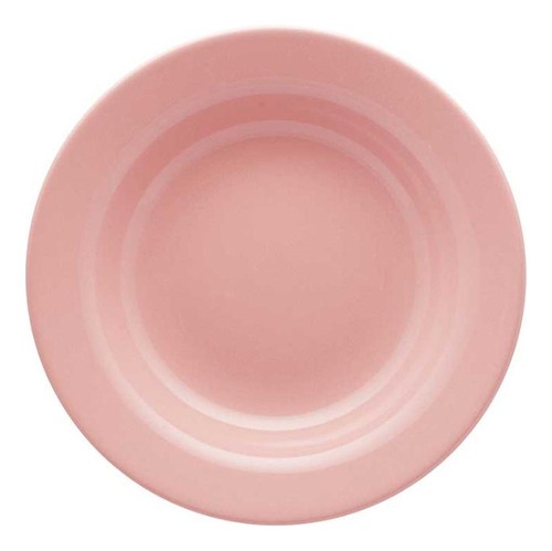 Plato plano rosa para mujer de 21,5 cm