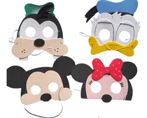 Comprar Cotillon Antifaz Caretas Minnie Mickey Mouse Goma Eva X10