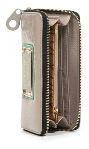 Billetera Hansen Maxi Cuero Negro Camel Juanita Jo