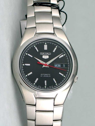Reloj Seiko 5 Snk607 Autentico Japones Automático Plateado Plateado Negro