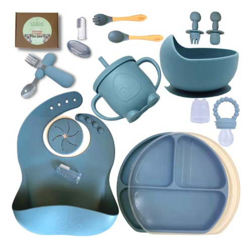 Baberos De Silicona O'doe Baby Led Weaning Supplies, Juego D