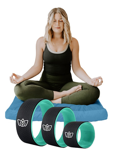 Florensi Yoga Meditacion Tapete Zabuton Azul Rueda 3