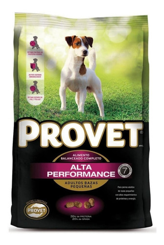 Alimento Provet Alta Performance Para Perro Adulto De Raza Pequeña Sabor Mix En Bolsa De 15 kg