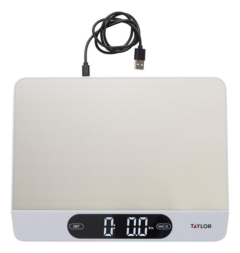 Báscula De 22 Lbs. Acero Inoxidable, Pantalla Retroiluminada