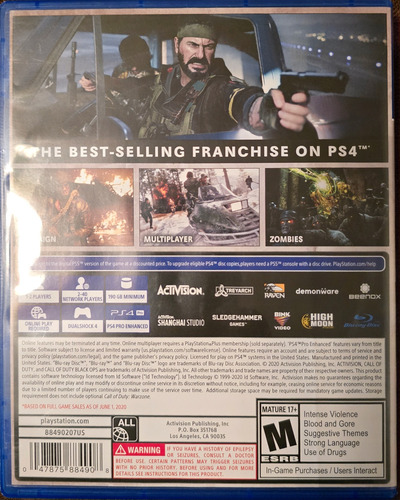 Call Of Duty: Black Ops Cold War Ps4 (Usado)