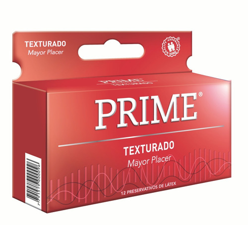 Preservativo Prime Texturado De Látex Mayor Placer X 12 U