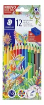 Comprar Pinturitas Staedtler 12 Lapices Colores Escolares +sacapunta