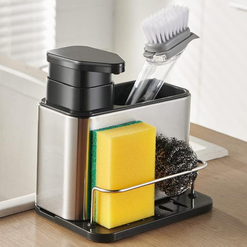 Dispensador De Jabón Lavavajillas 3 En 1 Con Soporte For