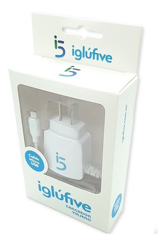 Imagen 2 de 6 de Cargador De Pared 220v C Cable Micro Usb 1,50 Amper Iglufive