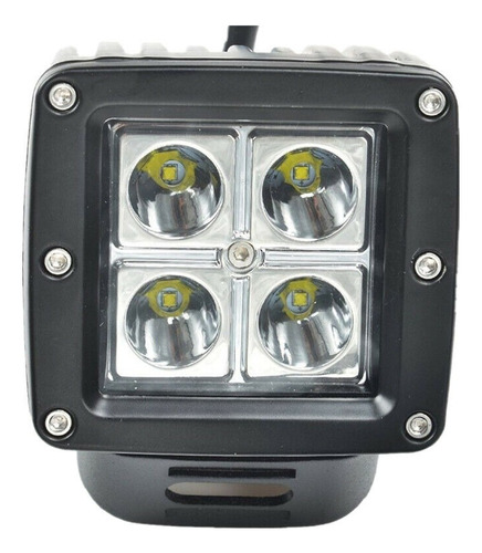 Faro Auxiliar Led. 4 Led Blancos. 12v/24v. Alta Calidad. Dzz