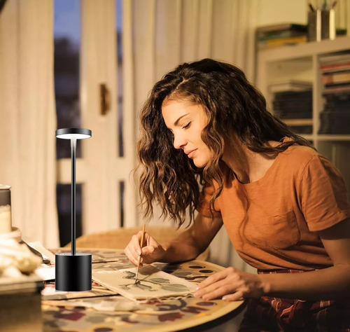 Lámpara De Buró Escritorio Mesa Led Luz Noche Regulable 2pcs