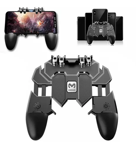 Suporte de Celular para Jogos Game Handle Manete Para Celular Gatilho FRE  FIRE PUBG L1 + R1