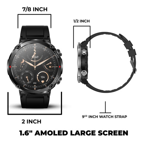 Alfagear Bravo Xl Smartwatch Para iPhone Y Android, Llamada