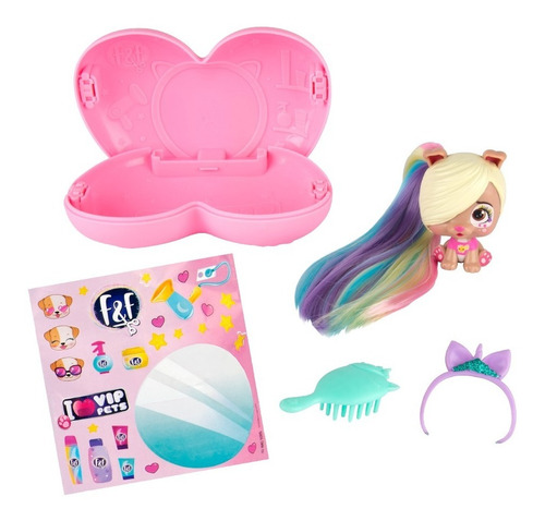 Imagen 4 de 10 de Vip Pets Muñeca Sorpresa Mini Fans Serie 1 Corazon Accesorio