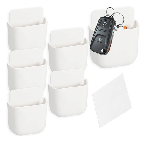 Soporte Autoadhesivo Para Control Remoto 6 Piezas Hogar Ofic