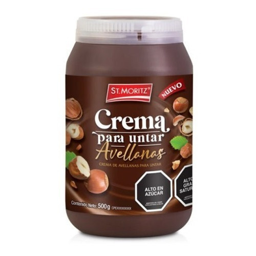 St Moritz Chocolate Crema Untable Sabor Avellana 500gr Und