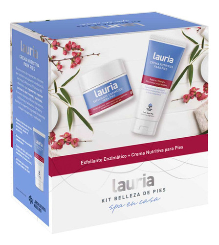 Lauria Kit Completo Para Belleza De Pies Crema + Exfoliante