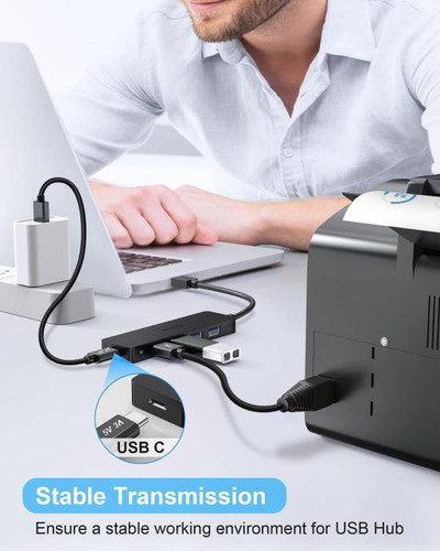 Hub Usb 3.0 De 5 Puertos Aceele, Concentrador Usb Ultradelga