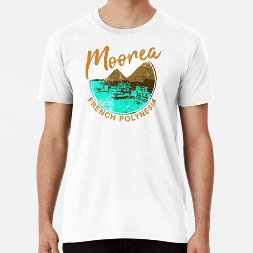 Remera Moorea Over Water Bungalow Polinesia Francesa Retro V