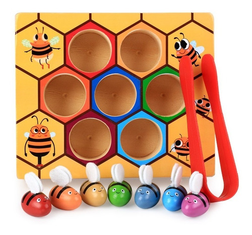 Abejas Juego Madera Motricidad Niños / Barbazar