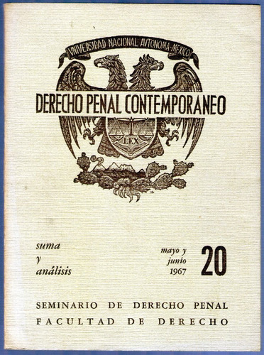 Derecho Penal Contemporaneo Univ. Nacional Autonoma - Mexico