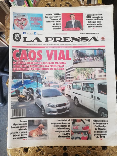 Periódico La Prensa N° 34729 Noviembre 2023