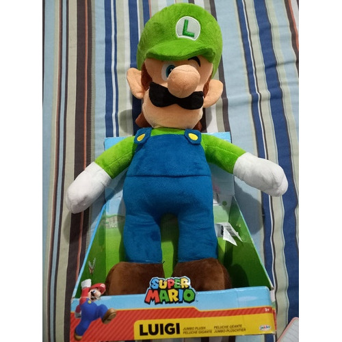 Peluche Super Mario Bros Luigi ,jakks Tal 6 Como Se Ve.