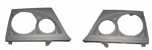 Imagem 2 de 7 de Kit Moldura Farol + Pisca L-200 Quadrada Gl/gls 2001/2006