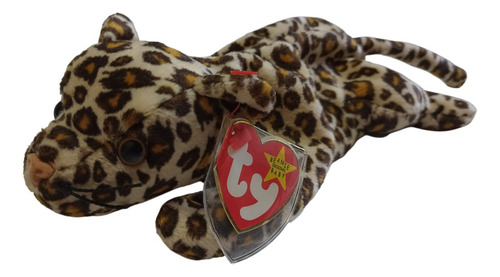 Leopardo Peluch Ty Beanie Baby Freckles Panthera Pardus 1996 Manchas