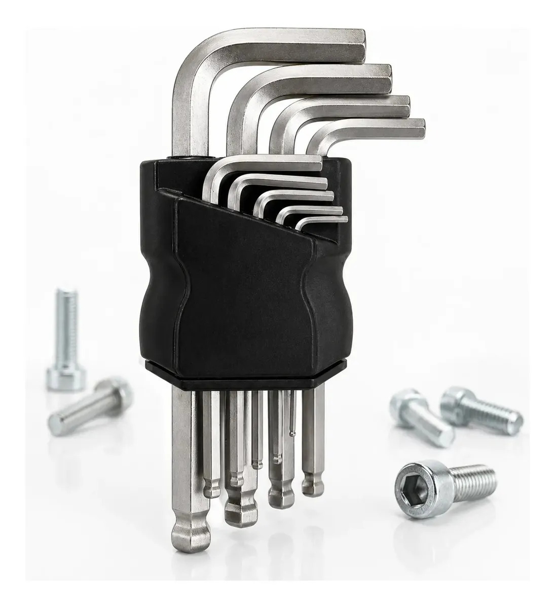 Kit Jogo Chave Allen Hexagonal L Longa 9 Peças 1,5 A 10 Mm Aço