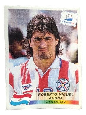 Figurita Mundial Francia 1998 Selección Paraguay Toro Acuña