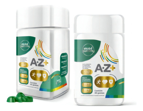 Kit 2x Multivitamínico Az + Gummy Adulto - Imediato Sabor Limão