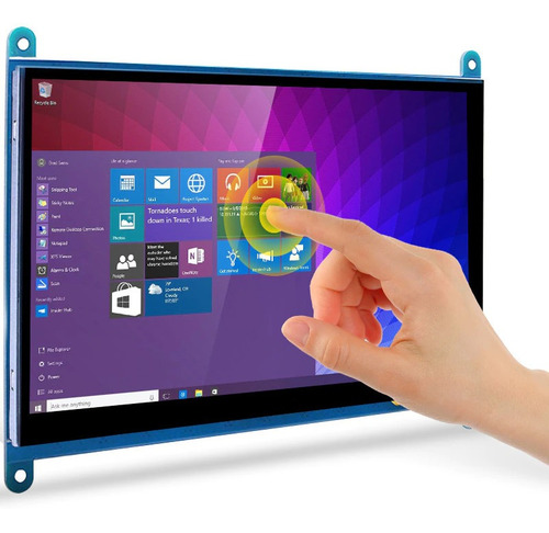Imagen 5 de 5 de Pantalla Tactil 7'' Ips Hdmi 1024x600 Raspberry Pi / Win