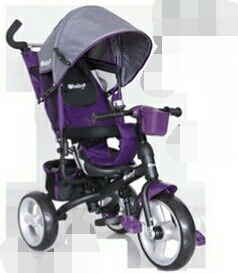 Triciclo Paseador Bebe Llantas Goma 5 En 1 Ebaby 307