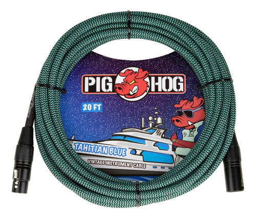 Cable Pig Hog Para Micrófono Xlr De 6.10 Mts Phm20tab Msi