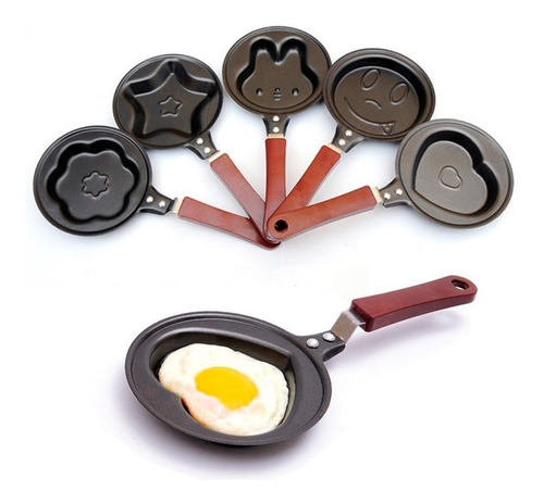 Sarten Mini Figuras X3 Uds Para Niños Cocina Huevos Antiadhe