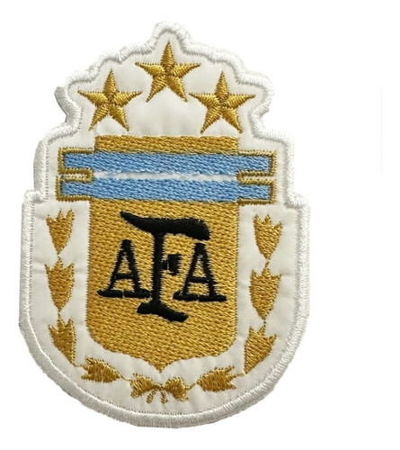 Parche Aplique Bordado Escudo Afa 3 Estrellas X 3 Unidades