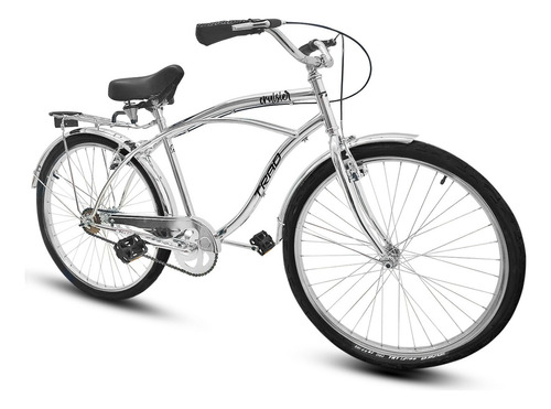 Bicicleta Cruisier Urbana R26 Hombre Vintage Freno V-brake Color Cromo llantas negras