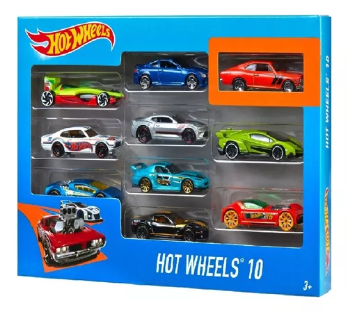 Carros Hot Wheels Com 10 Carros Sortidos Escala 1:64 Mattel