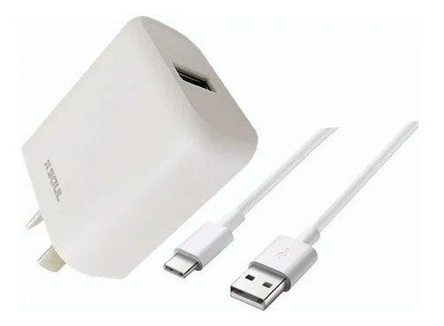 Cargador De Celular  + Cable Usb Tipo C 2.4a Type C X1 Usb