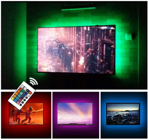 Kit De Luz Led De Retroiluminación Usb Para Tv De 24 A 60