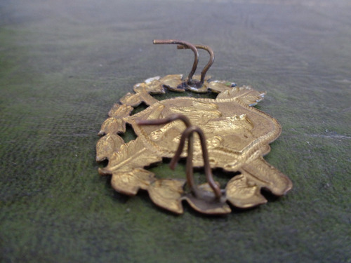 Imagen 5 de 5 de Antiguo Aplique Con Escudo De Bronce Y Esmalte
