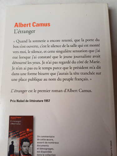 L Étranger Albert Camus (en Francés)