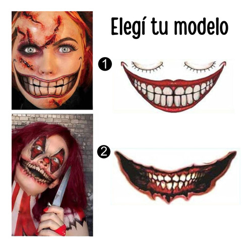 Tatuajes Temporales Halloween Para Rostro