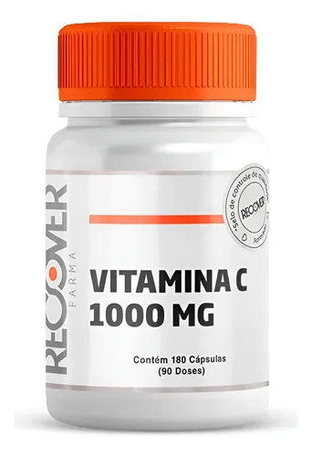 Vitamina C 1000mg - 180 Cápsulas (90 Doses) Sabor Without Flavor